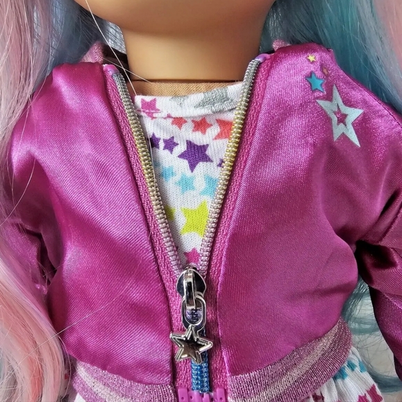American Girl 88 Truly Me Doll Blue Eyes Pastel Multicolor Hair + CLOTHES +  WIG - Picture 15 of 16